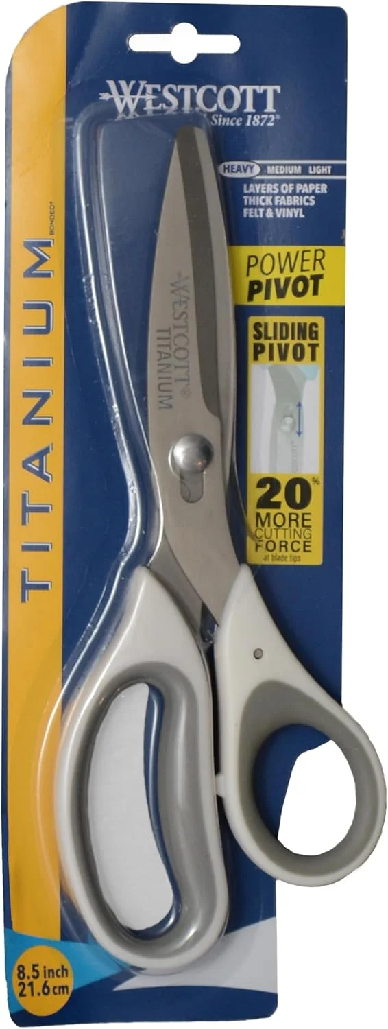 قیچی پارچه و صنایع دستی اهرمی وایتسکات مدل Power Pivot با تیغه تیتانیومی 8.5 اینچی قیچی پارچه و صنایع دستی اهرمی وایتسکات مدل Power Pivot با تیغه تیتانیومی 8.5 اینچی