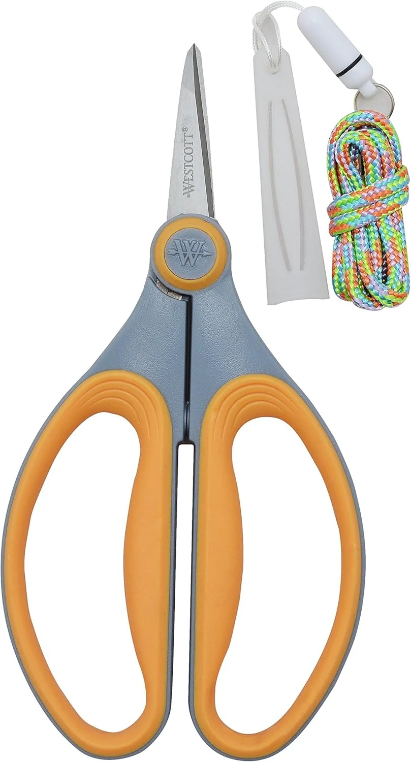 قیچی دقیق 6 اینچی تیتانیومی Westcott (تعداد 1 عدد، زرد)