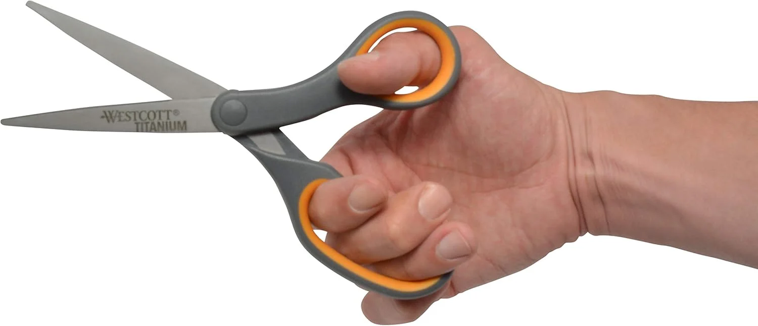 قیچی های تیتانیومی وستکات، دسته نرم، 8 اینچ، مستقیم، خاکستری/زرد، بسته 4 عددی قیچی های تیتانیومی وستکات، دسته نرم، 8 اینچ، مستقیم، خاکستری/زرد، بسته 4 عددی