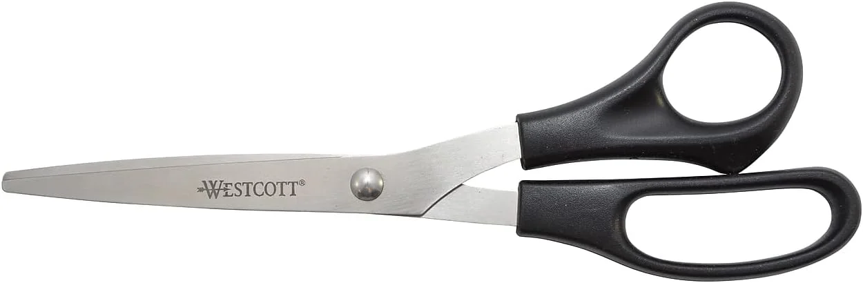 قیچی همه کاره 8 اینچی وستکات، مشکی، بسته 3 عددی قیچی همه کاره 8 اینچی وستکات، مشکی، بسته 3 عددی