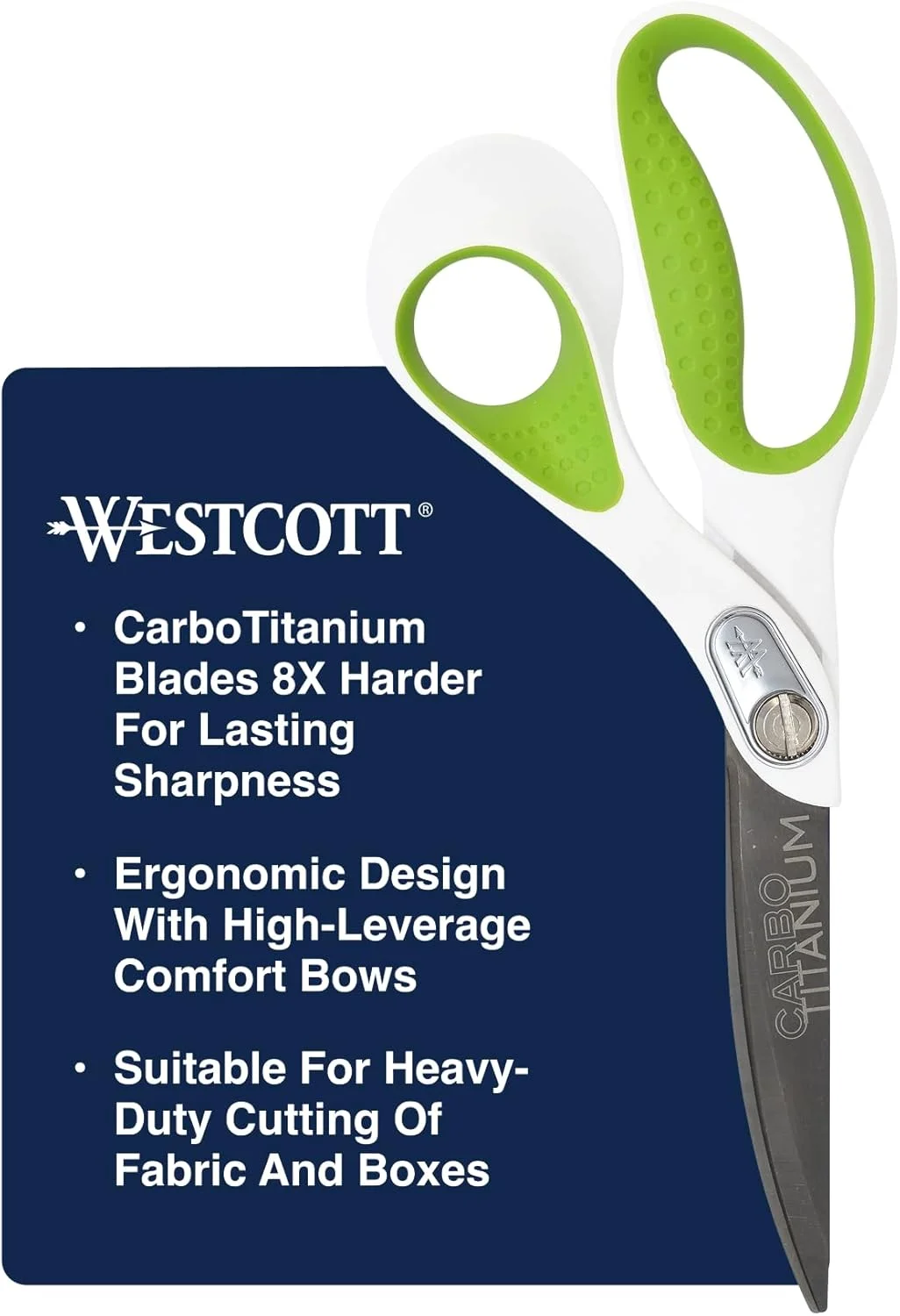 قیچی خمیده 9 اینچی Westcott Heavy Duty Carbo Titanium (16445) قیچی خمیده 9 اینچی Westcott Heavy Duty Carbo Titanium (16445)