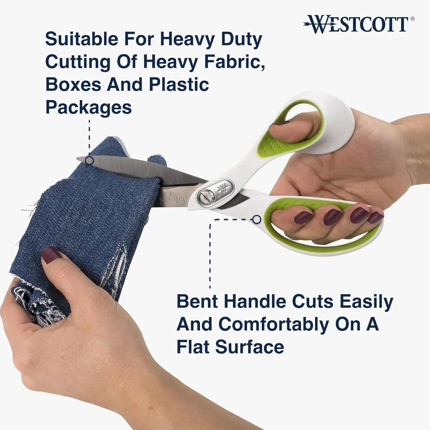 قیچی خمیده 9 اینچی Westcott Heavy Duty Carbo Titanium (16445) قیچی خمیده 9 اینچی Westcott Heavy Duty Carbo Titanium (16445)
