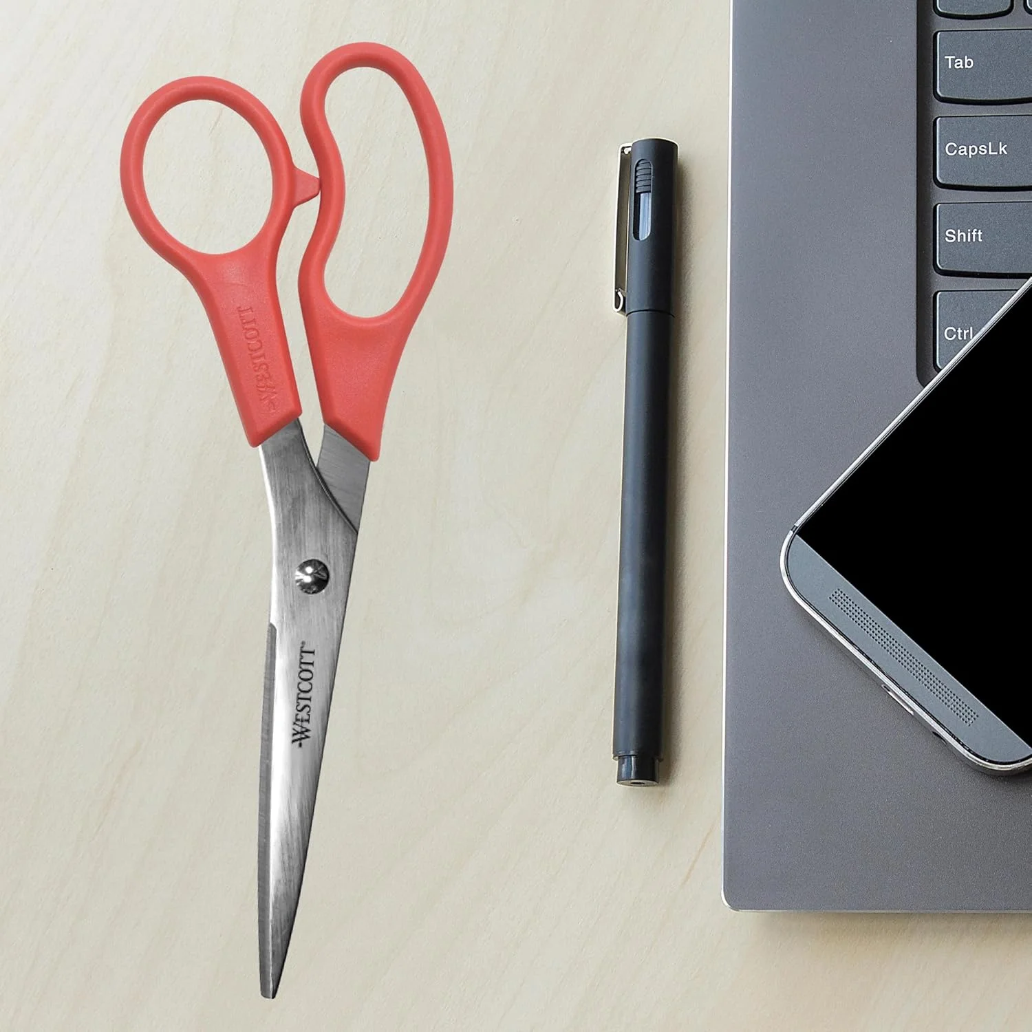 قیچی استیل 8 اینچی چند منظوره وستکات، قرمز قیچی استیل 8 اینچی چند منظوره وستکات، قرمز