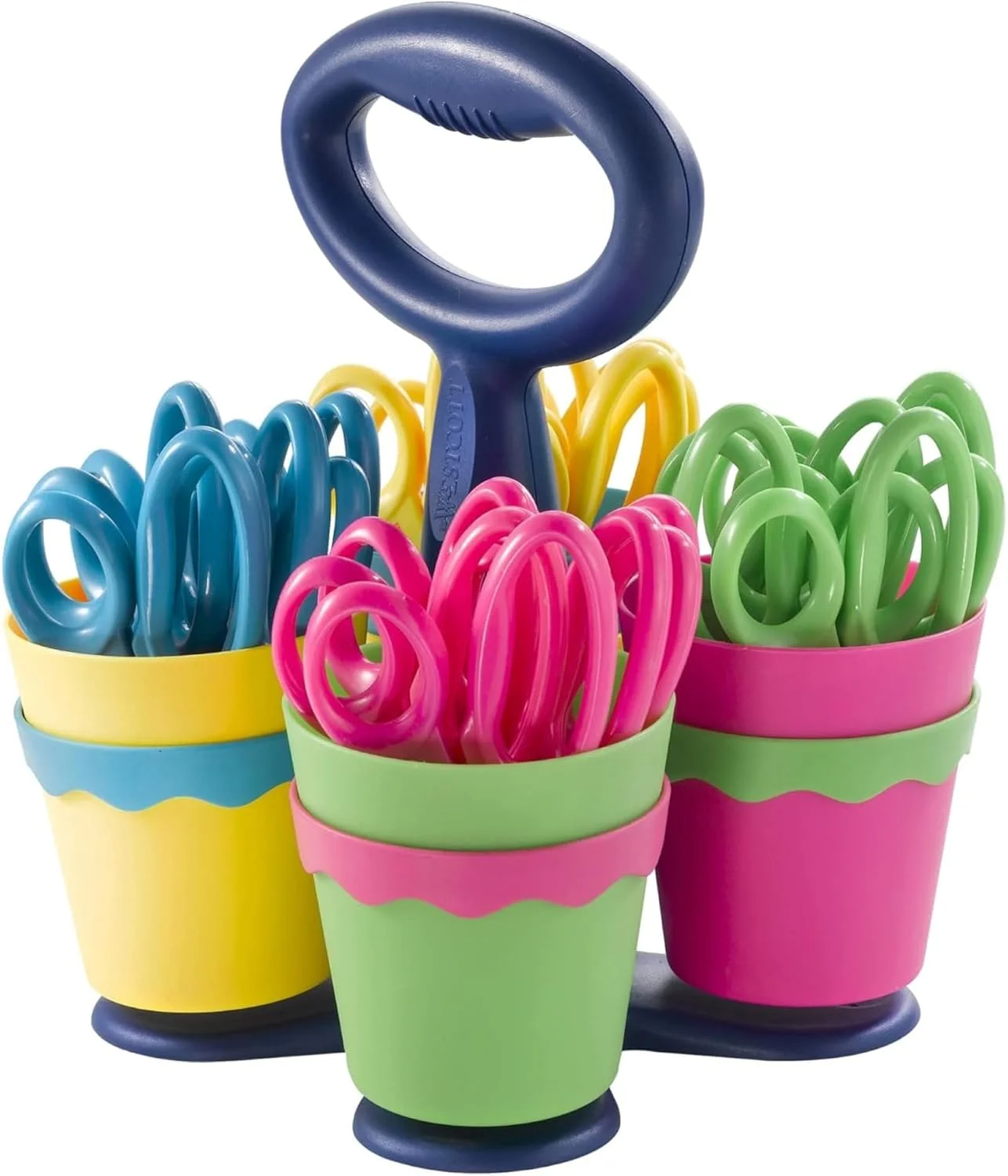 قیچی های کند و ضد میکروبی 5 اینچی وستکات به همراه استند، متنوع، 24 عدد (14756) قیچی های کند و ضد میکروبی 5 اینچی وستکات به همراه استند، متنوع، 24 عدد (14756)