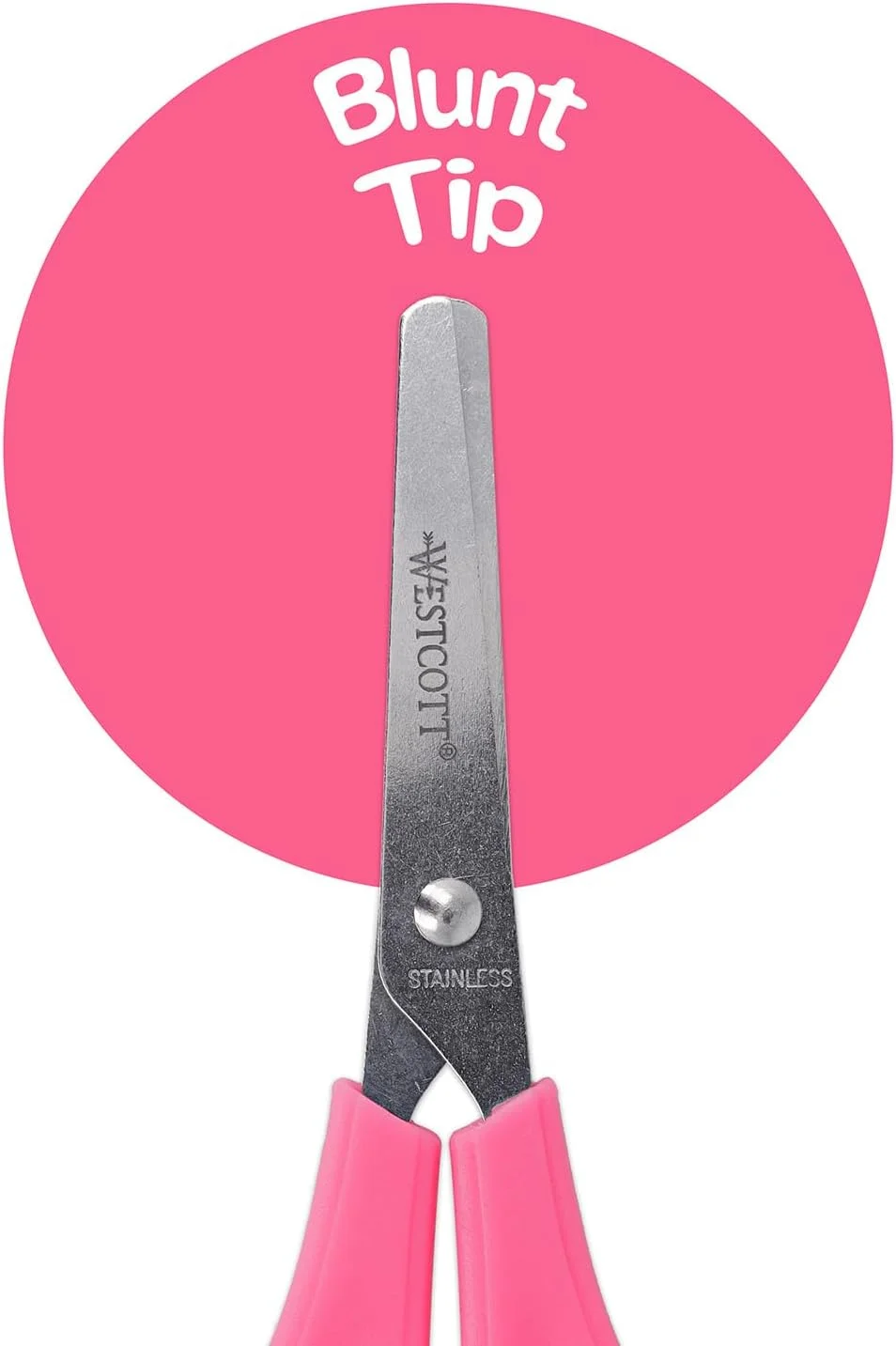 قیچی کودکانه وستکات، صورتی، راست دست | قیچی با مقیاس 5 سانتیمتری یکپارچه | قیچی کاردستی، 13 سانتیمتر (5 اینچ)، ایده آل برای دستان کودکان | نوک گرد | E-21591 00 قیچی کودکانه وستکات، صورتی، راست دست | قیچی با مقیاس 5 سانتیمتری یکپارچه | قیچی کاردستی، 13 سانتیمتر (5 اینچ)، ایده آل برای دستان کودکان | نوک گرد | E-21591 00