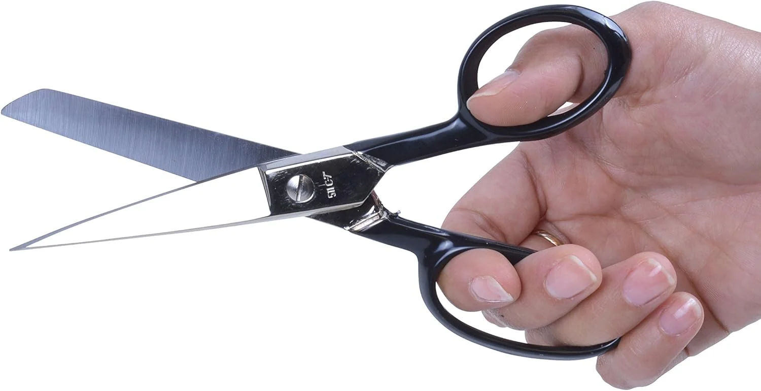 قیچی اداری مستقیم وستکات، روکش نیکل، 7 اینچ، مشکی قیچی اداری مستقیم وستکات، روکش نیکل، 7 اینچ، مشکی