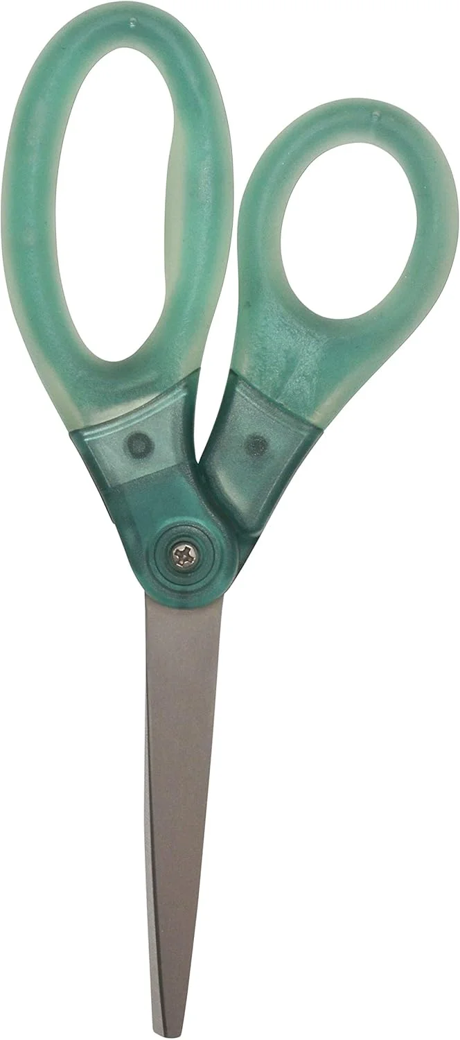 قیچی چند منظوره 8 اینچی Westcott با دسته ژله ای، مناسب برای دفتر و خانه، سبز قیچی چند منظوره 8 اینچی Westcott با دسته ژله ای، مناسب برای دفتر و خانه، سبز