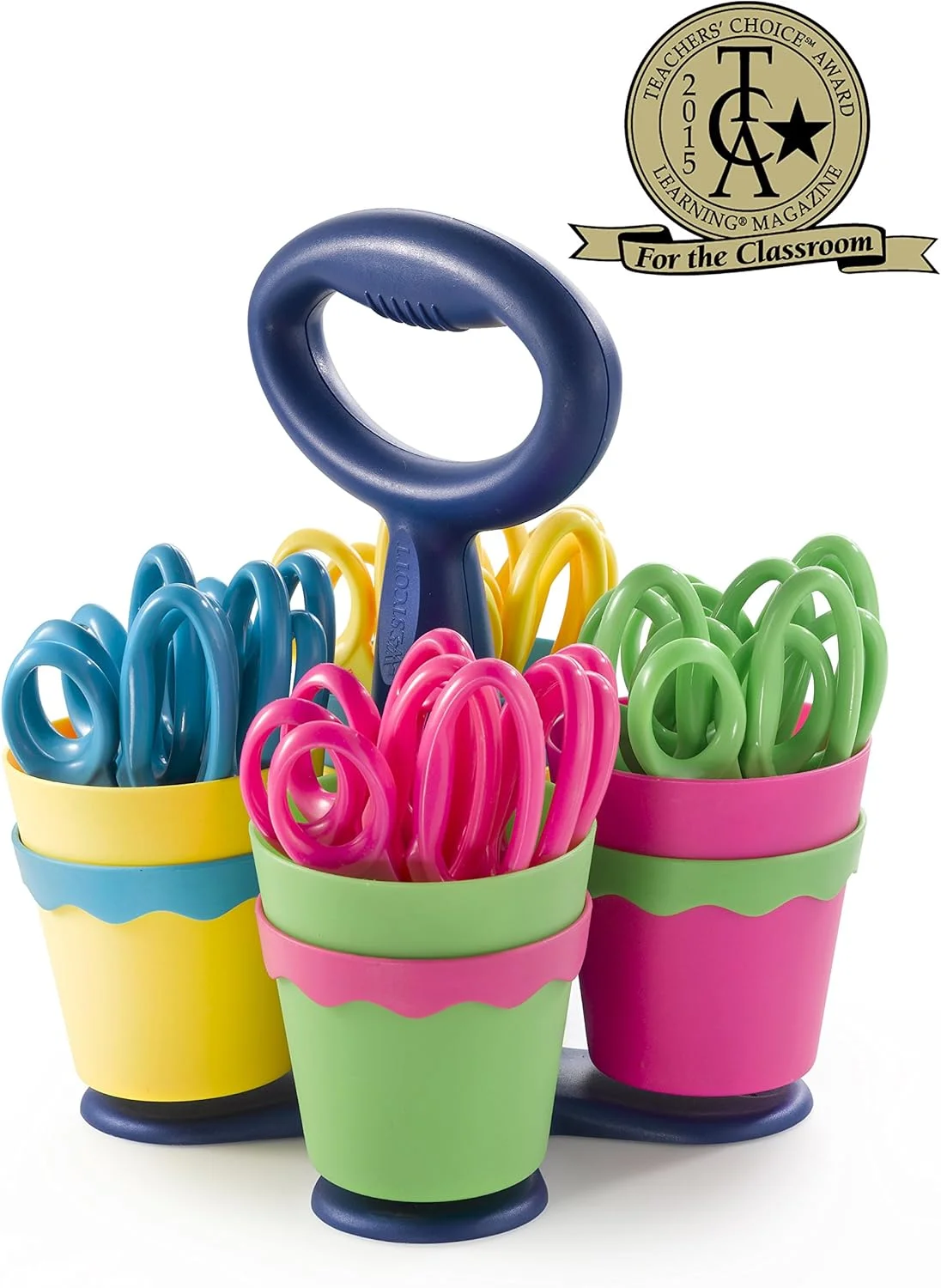 قیچی های کند و ضد میکروبی 5 اینچی وستکات به همراه استند، متنوع، 24 عدد (14756) قیچی های کند و ضد میکروبی 5 اینچی وستکات به همراه استند، متنوع، 24 عدد (14756)