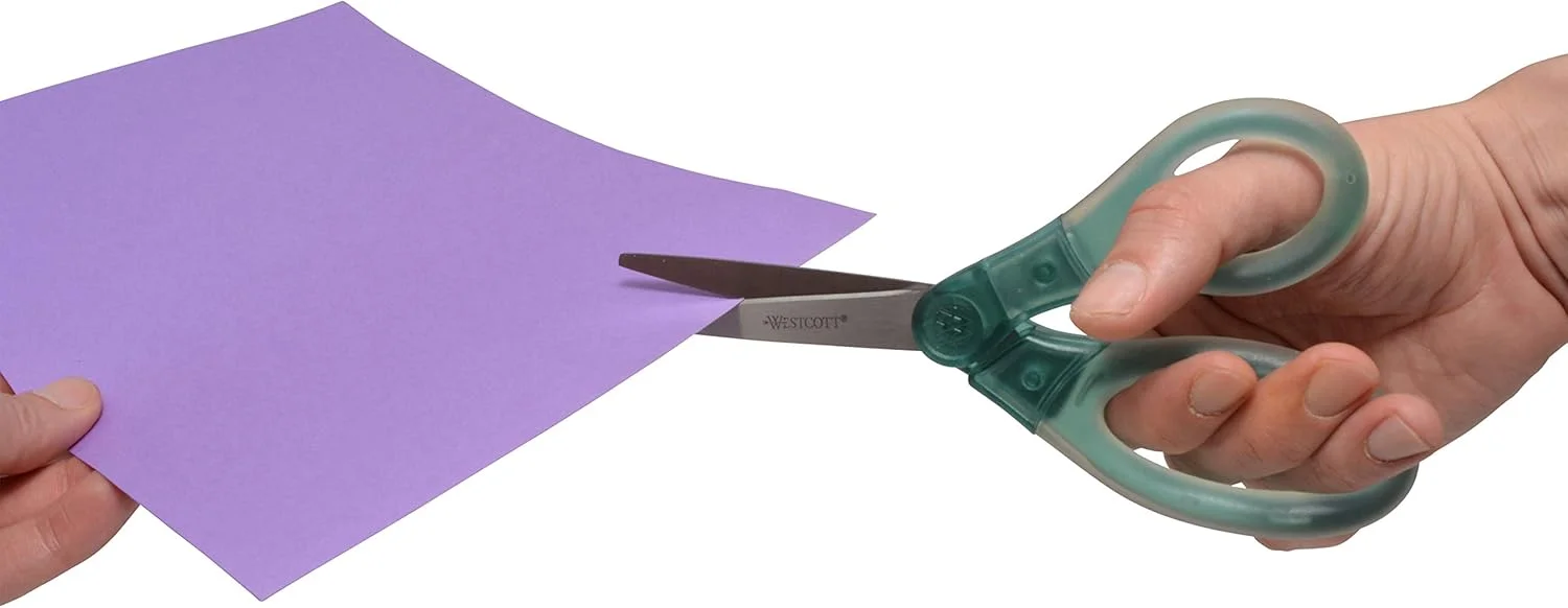 قیچی چند منظوره 8 اینچی Westcott با دسته ژله ای، مناسب برای دفتر و خانه، سبز قیچی چند منظوره 8 اینچی Westcott با دسته ژله ای، مناسب برای دفتر و خانه، سبز