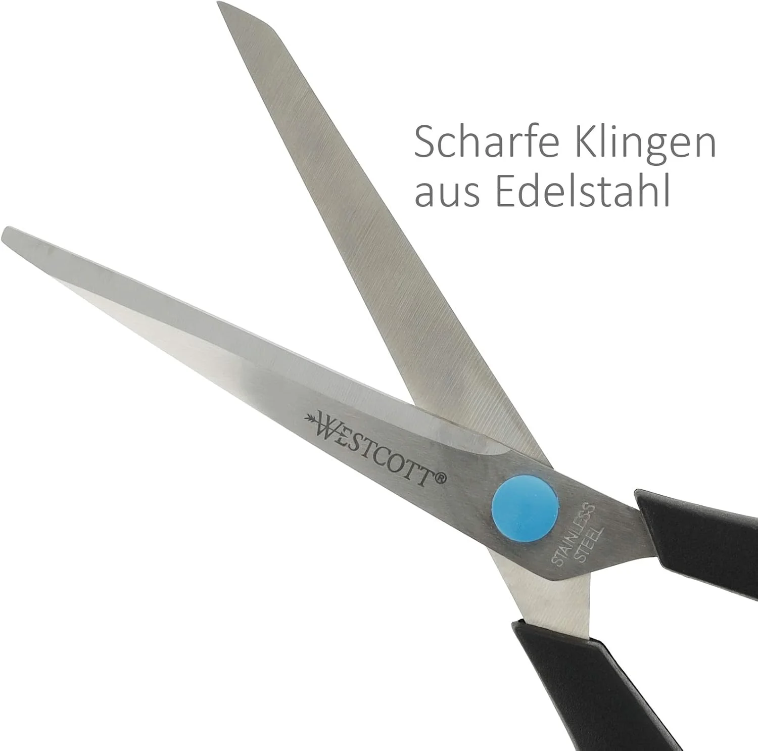 قیچی وستcott E-30283 00 دسته پلاستیکی نرم / آسان گیر 20 سانتی متر مجموعه 12 عددی مشکی / آبی قیچی وستcott E-30283 00 دسته پلاستیکی نرم / آسان گیر 20 سانتی متر مجموعه 12 عددی مشکی / آبی