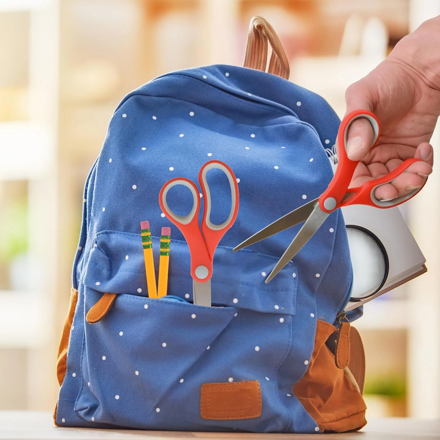 قیچی های 7 اینچی با دسته نرم Westcott Basix 55846، بسته 2 عددی قیچی های 7 اینچی با دسته نرم Westcott Basix 55846، بسته 2 عددی