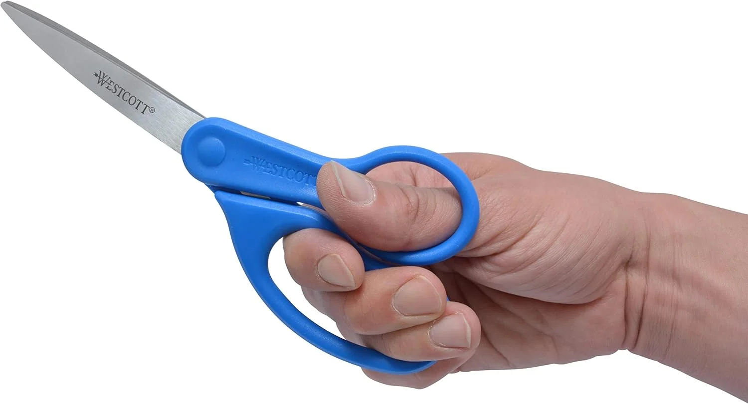 قیچی استیل چند منظوره وستcott 41218، سایز 8 اینچ، آبی قیچی استیل چند منظوره وستcott 41218، سایز 8 اینچ، آبی