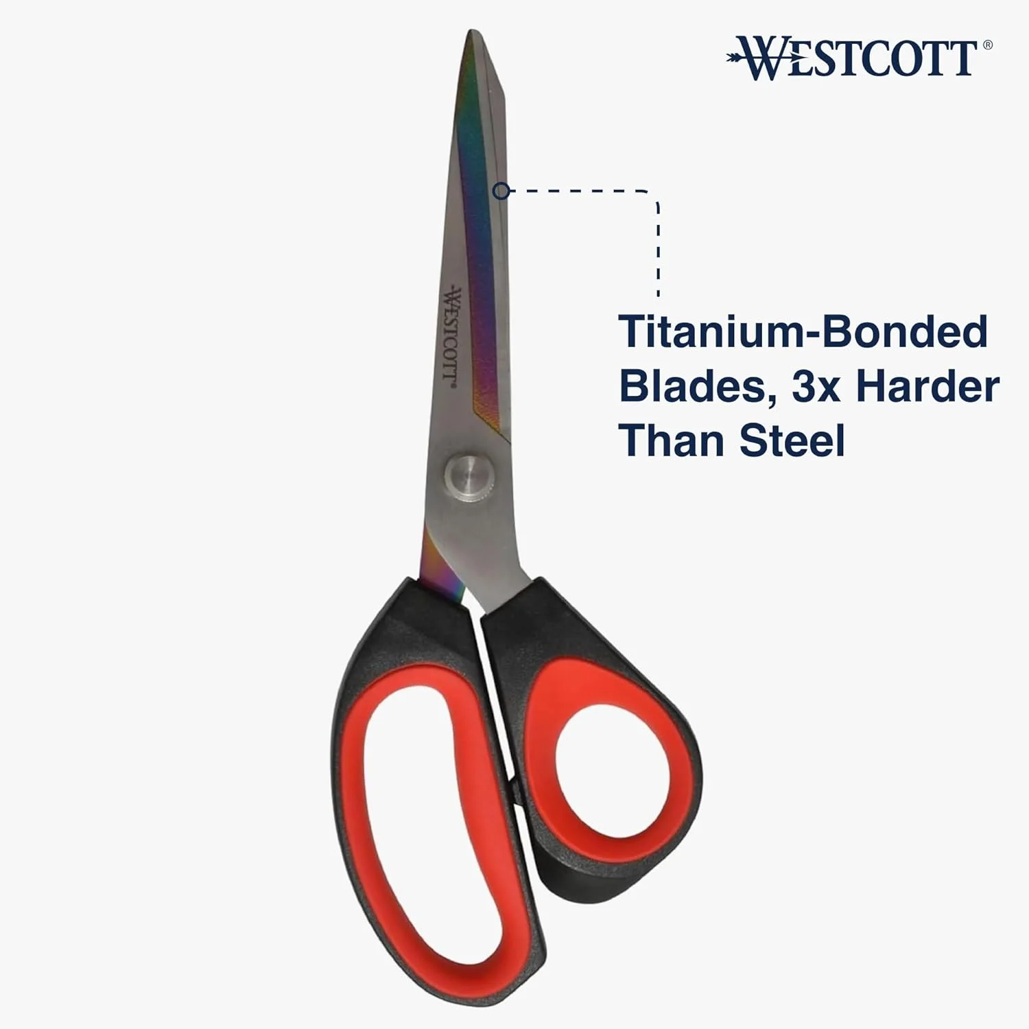 قیچی خیاطی 9.5 اینچی Westcott 17780 برای کاردستی، قرمز/مشکی قیچی خیاطی 9.5 اینچی Westcott 17780 برای کاردستی، قرمز/مشکی