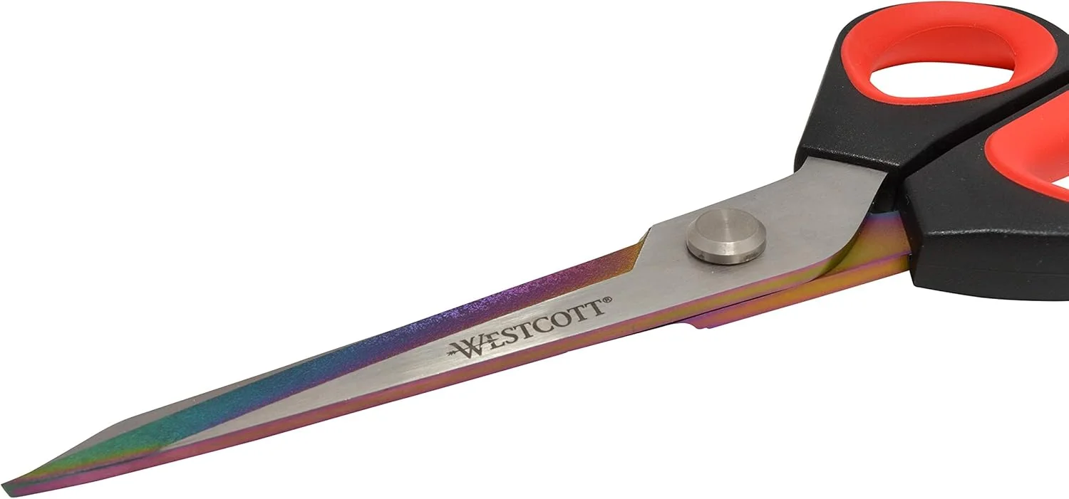 قیچی خیاطی 9.5 اینچی Westcott 17780 برای کاردستی، قرمز/مشکی قیچی خیاطی 9.5 اینچی Westcott 17780 برای کاردستی، قرمز/مشکی