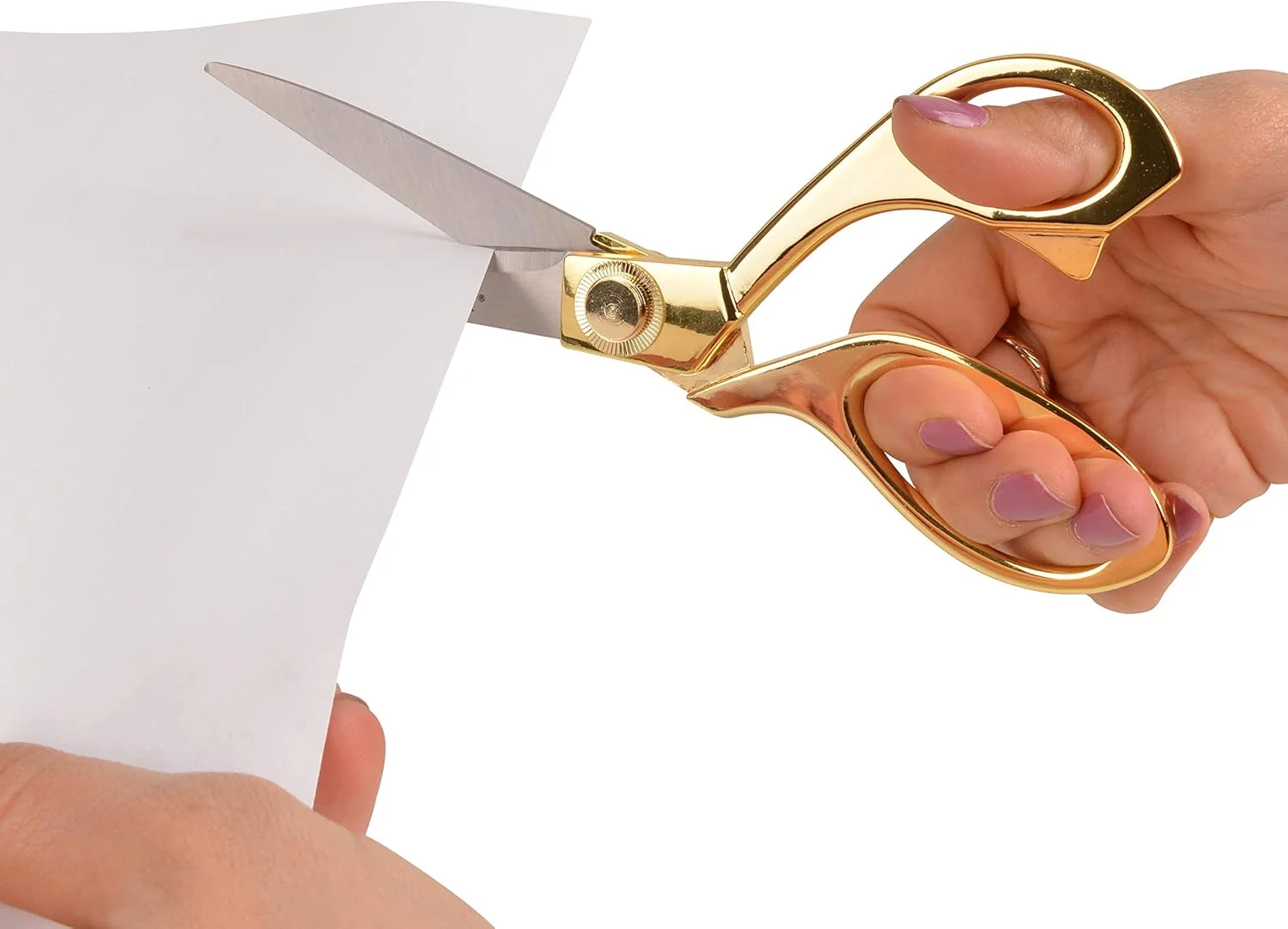 قیچی استیل طلایی 8 اینچی وستکات 17196 مناسب برای دفتر و خانه قیچی استیل طلایی 8 اینچی وستکات 17196 مناسب برای دفتر و خانه