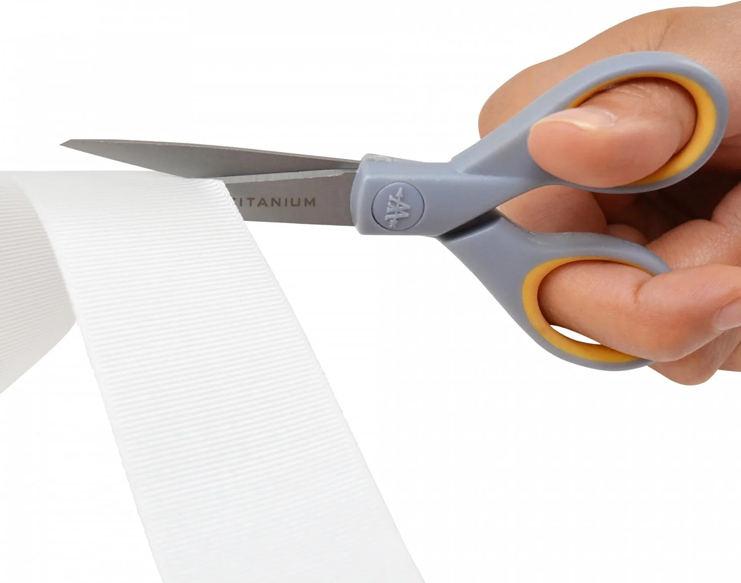 قیچی کاردستی 12.7 سانتی متری نوک تیز با روکش تیتانیوم و دسته نرم وستکات مدل 13525، خاکستری/زرد (بسته 2 عددی) قیچی کاردستی 12.7 سانتی متری نوک تیز با روکش تیتانیوم و دسته نرم وستکات مدل 13525، خاکستری/زرد (بسته 2 عددی)