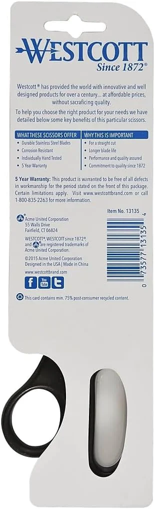 قیچی استیل ضد زنگ وستکات مدل 13135 Value Line، مشکی، 8 اینچ قیچی استیل ضد زنگ وستکات مدل 13135 Value Line، مشکی، 8 اینچ