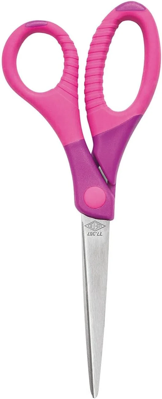 قیچی "Hobby" ودئو مدل Gripy، طول 17.5 سانتی متر - صورتی قیچی "Hobby" ودئو مدل Gripy، طول 17.5 سانتی متر - صورتی