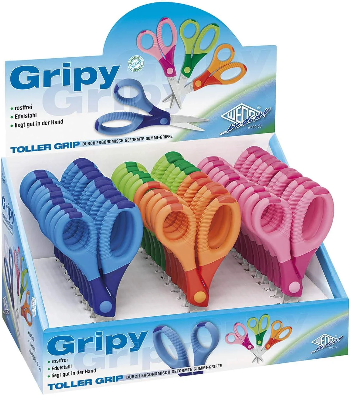 قیچی "Hobby" ودئو مدل Gripy، طول 17.5 سانتی متر - صورتی قیچی "Hobby" ودئو مدل Gripy، طول 17.5 سانتی متر - صورتی