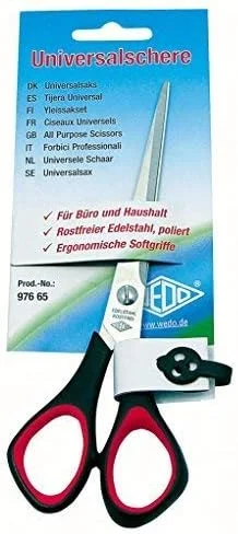 قیچی یونیورسال WEDO EFCO 1803103، مشکی/قرمز، 16 سانتی متر قیچی یونیورسال WEDO EFCO 1803103، مشکی/قرمز، 16 سانتی متر