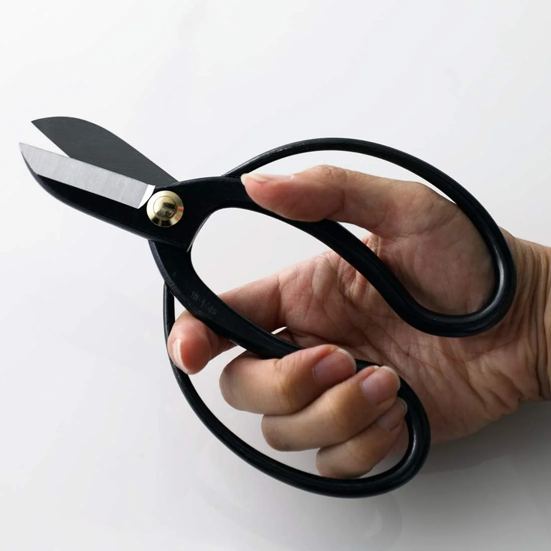 مجموعه ابزار ضروری ایکibana ژاپنی Wazakura 2 عددی ساخت ژاپن، کیت چیدمان گل [قیچی Koryu + کنزان مشکی گرد 80 میلی متری]