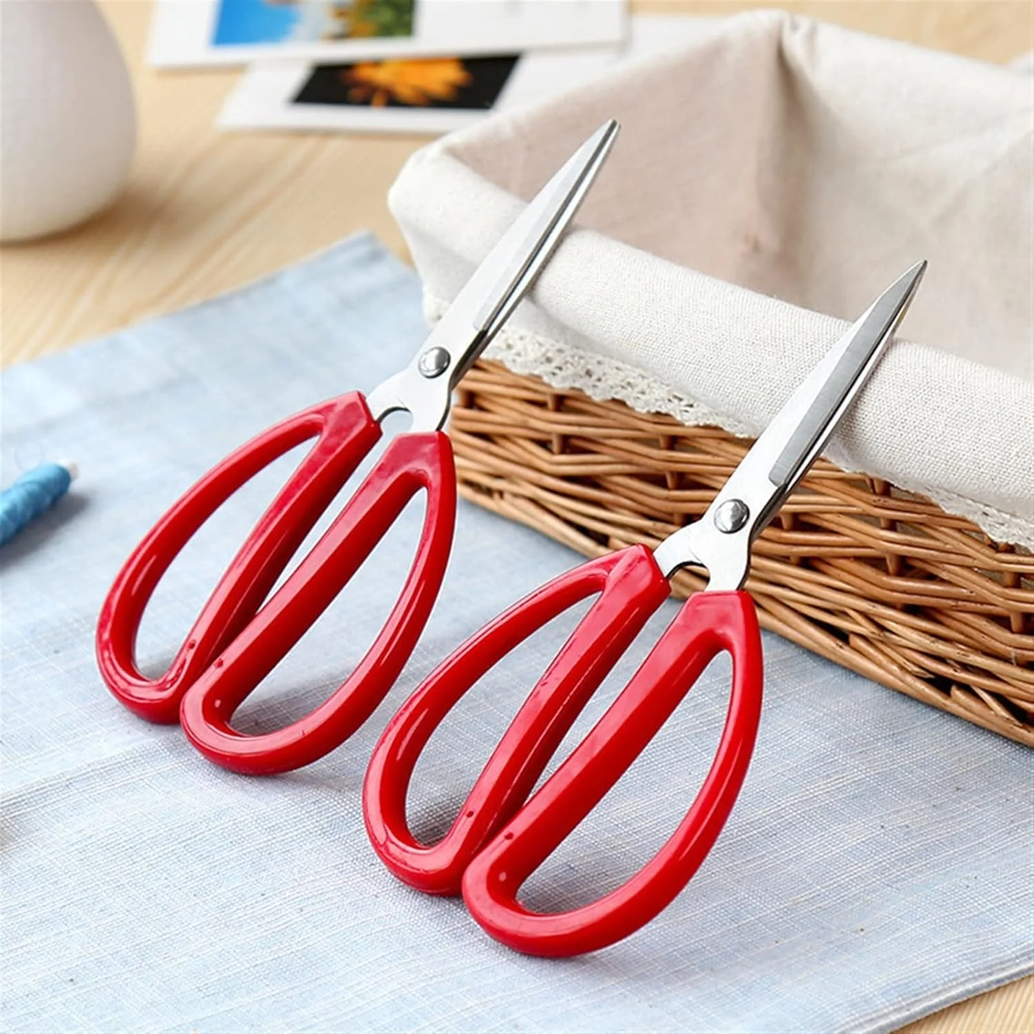 قیچی باغبانی بونسای WANAM، قیچی استیل ضد زنگ، قیچی اداری خانگی، کاغذبر، ابزار DIY دانشجویی، کاردستی بادوام قیچی باغبانی بونسای WANAM، قیچی استیل ضد زنگ، قیچی اداری خانگی، کاغذبر، ابزار DIY دانشجویی، کاردستی بادوام
