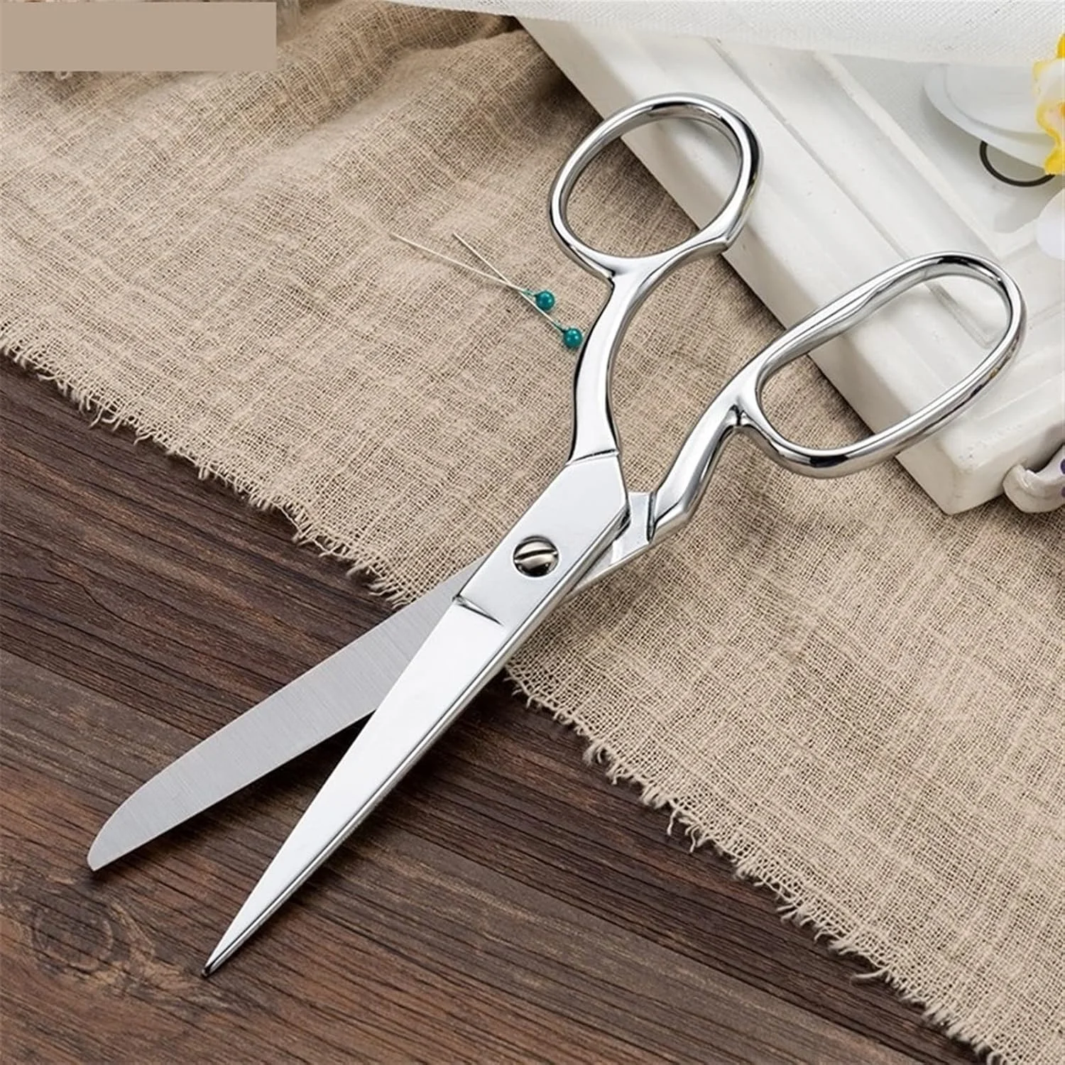 قیچی همه کاره WANAM استیل ضد زنگ، قیچی خیاطی حرفه ای، قیچی پارچه، چرم، لباس، گلدوزی، ابزار قیچی خیاطی، کاردستی قیچی همه کاره WANAM استیل ضد زنگ، قیچی خیاطی حرفه ای، قیچی پارچه، چرم، لباس، گلدوزی، ابزار قیچی خیاطی، کاردستی