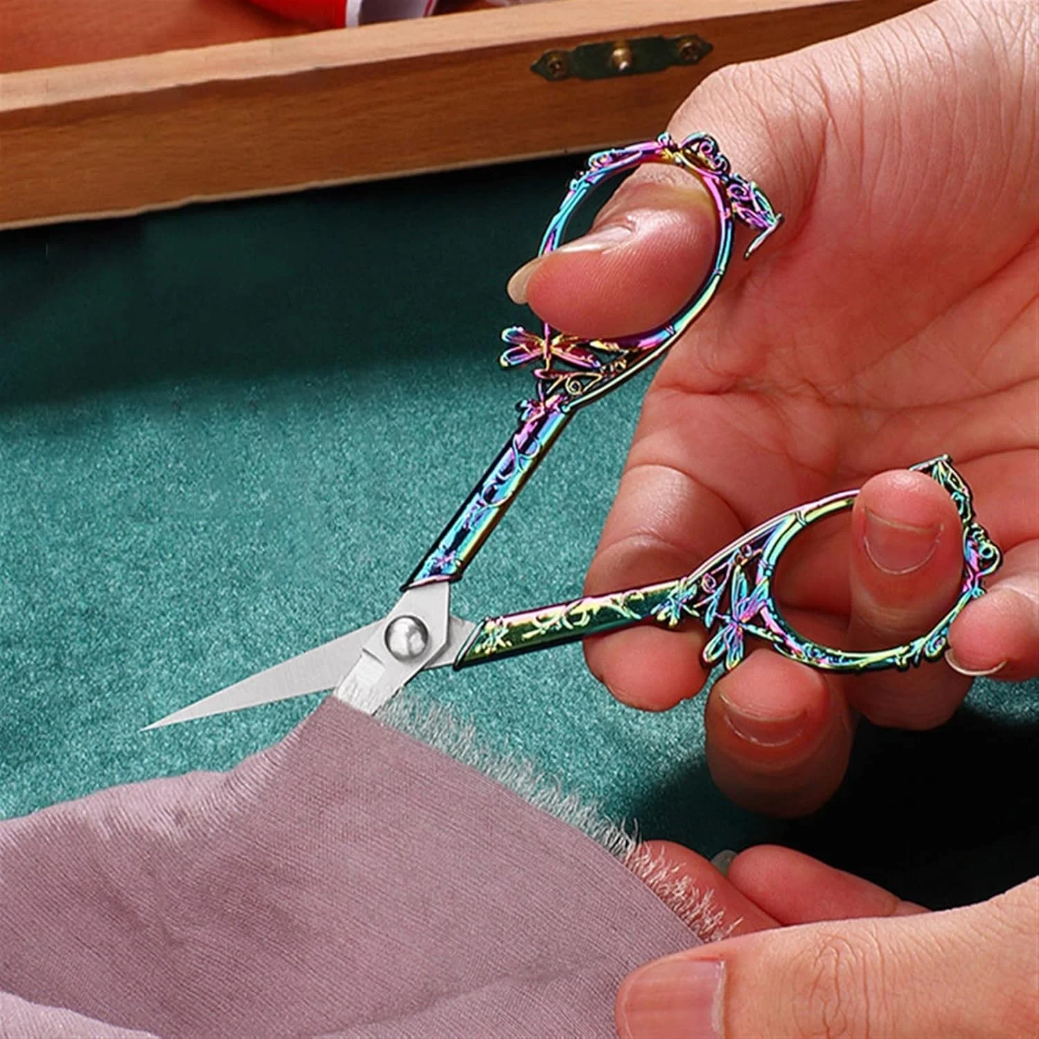 قیچی همه کاره WANAM، قیچی خیاطی استیل ضد زنگ، قیچی کوک متقاطع، قیچی گلدوزی نخ، ابزار خیاطی صنایع دستی قیچی همه کاره WANAM، قیچی خیاطی استیل ضد زنگ، قیچی کوک متقاطع، قیچی گلدوزی نخ، ابزار خیاطی صنایع دستی