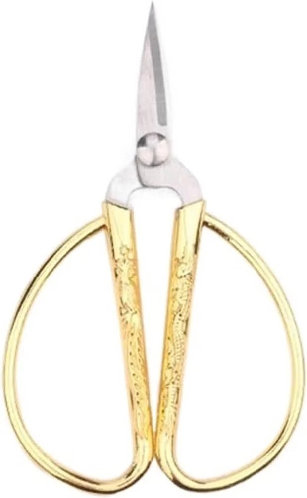 قیچی همه کاره WANAM، قیچی خیاطی استیل ضد زنگ طلایی، قیچی گلدوزی، قیچی پارچه، ابزار خیاطی و صنایع دستی