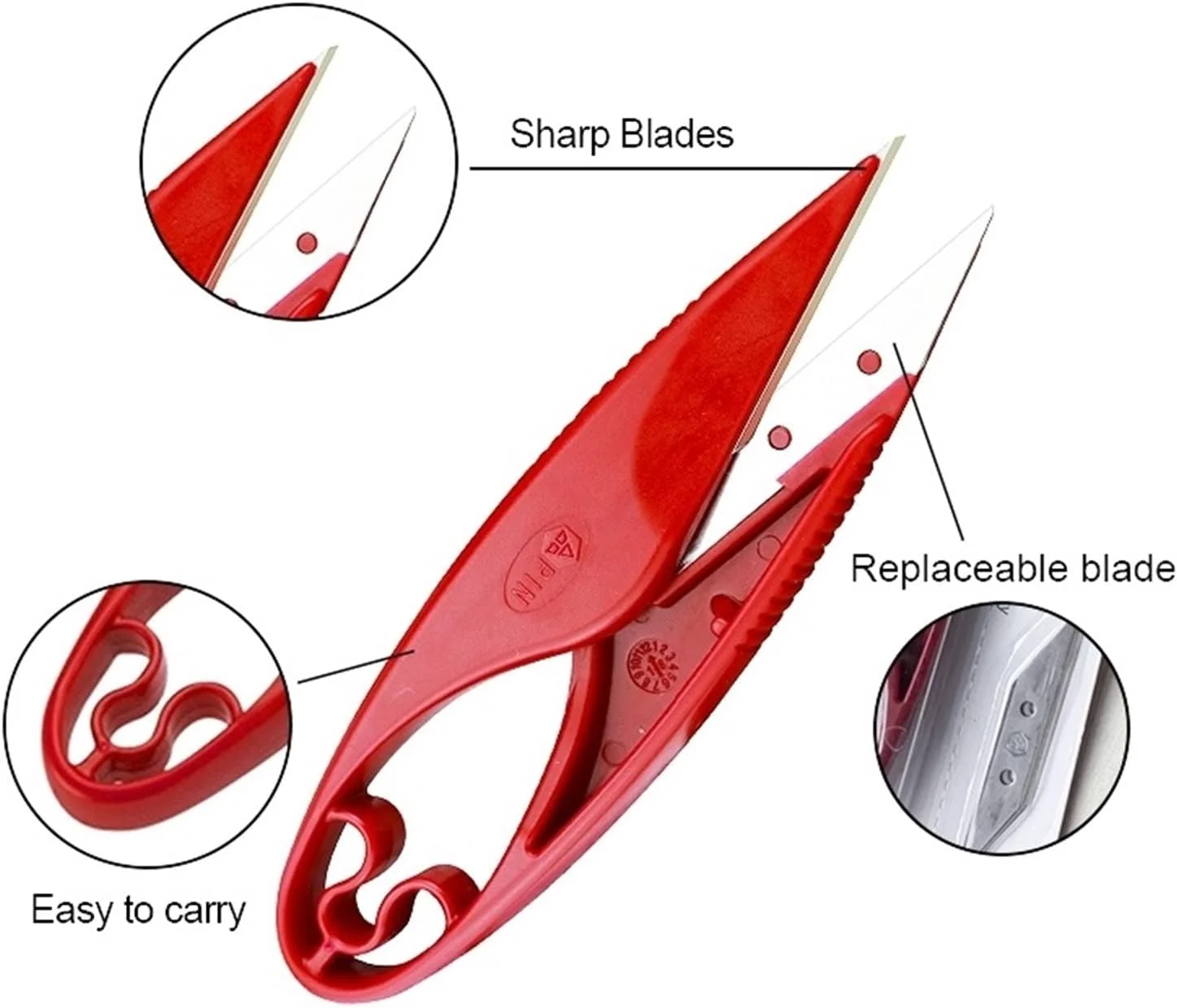 قیچی همه کاره WANAM، قیچی خیاطی حرفه ای، قیچی نخ، قیچی نخ بخیه، قیچی گلدوزی، نخ بخیه متقاطع، ابزار و لوازم قیچی برش نخ برای خیاطی