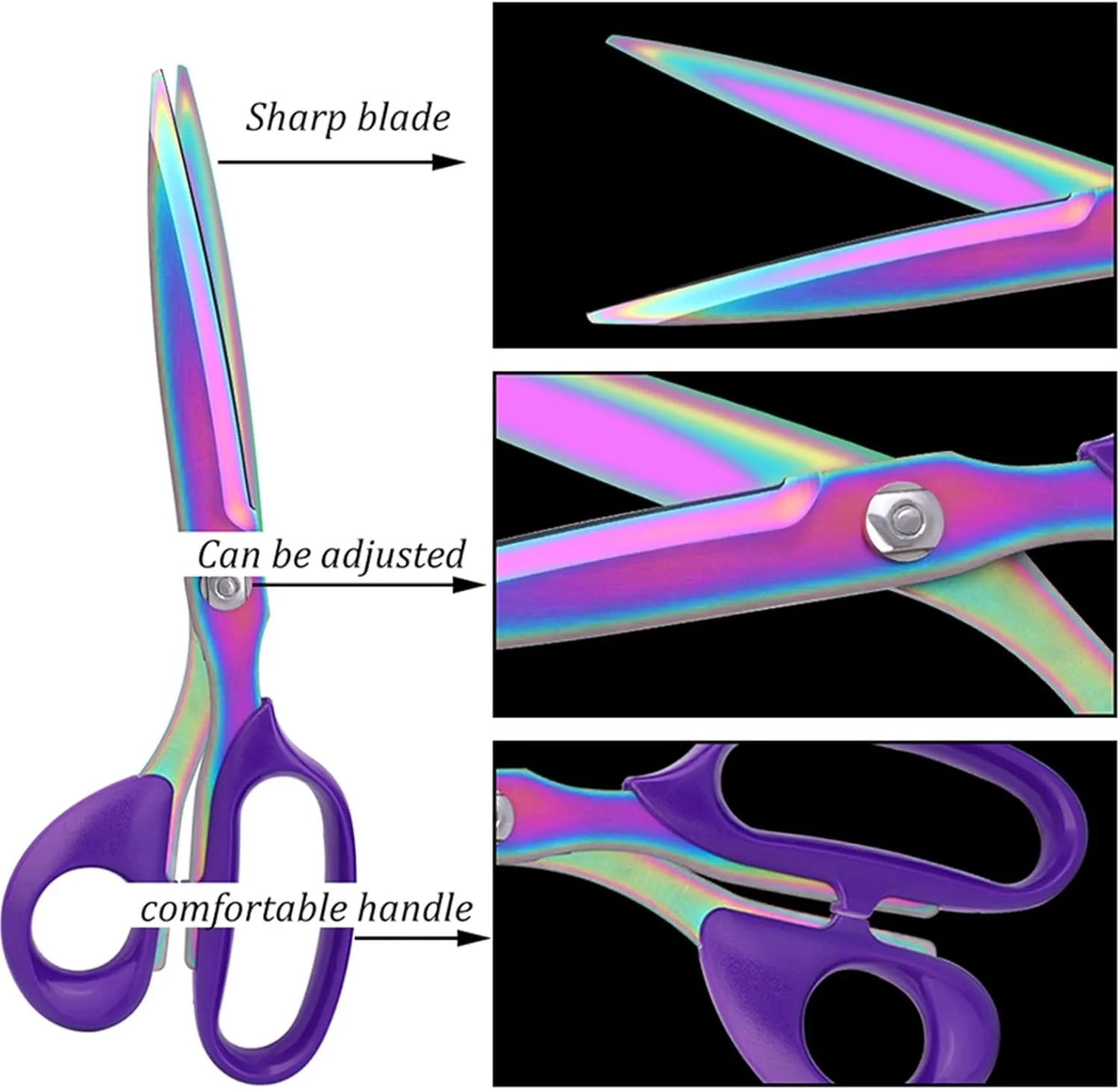قیچی باغبانی بونسای WANAM، قیچی خیاطی برای برش پارچه، سوزن دوزی، گلدوزی، خیاطی استیل ضد زنگ، خیاطی و لباس دوزی (رنگ: Type3) قیچی باغبانی بونسای WANAM، قیچی خیاطی برای برش پارچه، سوزن دوزی، گلدوزی، خیاطی استیل ضد زنگ، خیاطی و لباس دوزی (رنگ: Type3)