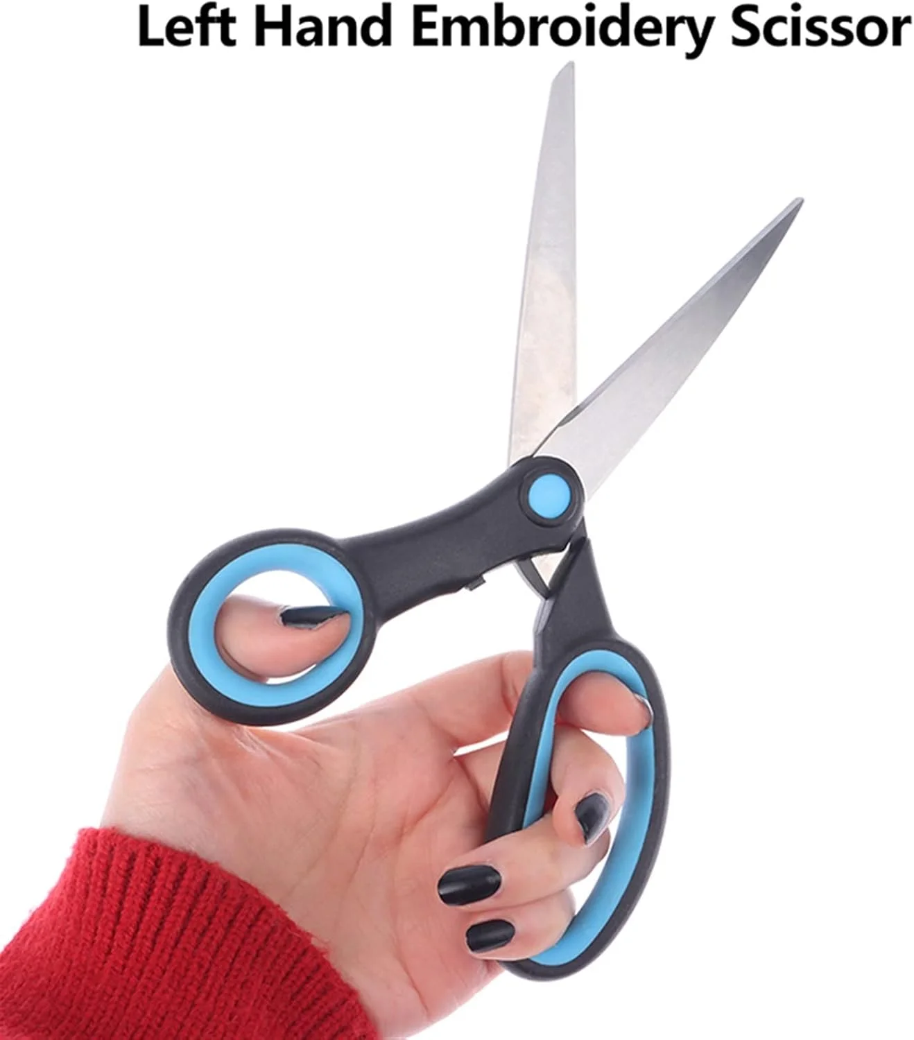 قیچی خیاطی حرفه ای همه منظوره WANAM برای دست چپ، قیچی گلدوزی استیل ضد زنگ، لوازم جانبی صنایع دستی خیاطی قیچی خیاطی حرفه ای همه منظوره WANAM برای دست چپ، قیچی گلدوزی استیل ضد زنگ، لوازم جانبی صنایع دستی خیاطی