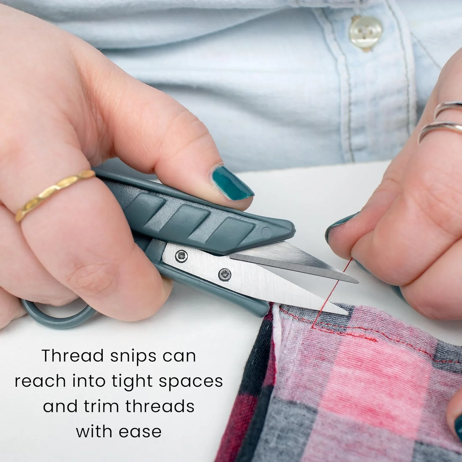 ست قیچی پارچه 3 تکه W.A. Portman WA - بسته 3 عددی قیچی خیاطی برای برش پارچه - 1 عدد قیچی پارچه بزرگ - 1 عدد قیچی پارچه متوسط - 1 عدد قیچی نخ - قیچی خیاطی