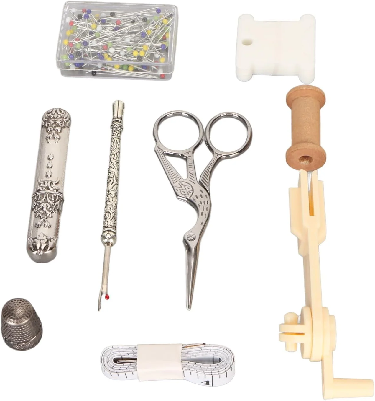 ست قیچی گلدوزی وینتیج Vomeko، ست ابزار خیاطی استیل ضد زنگ برای خیاطی، بافندگی، کوک متقاطع و لحاف دوزی ست قیچی گلدوزی وینتیج Vomeko، ست ابزار خیاطی استیل ضد زنگ برای خیاطی، بافندگی، کوک متقاطع و لحاف دوزی