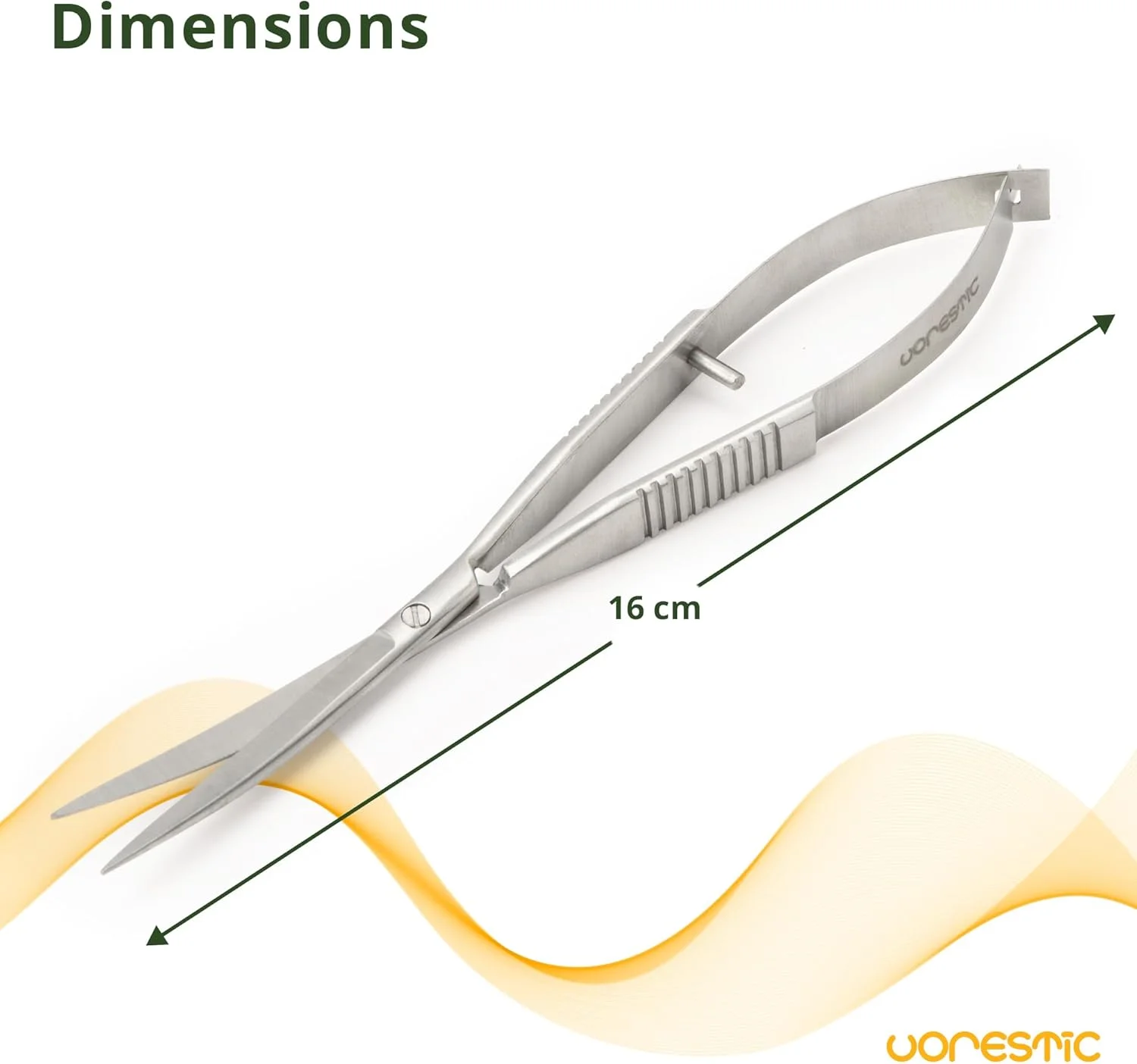 قیچی پر آکواریوم VORESTIC 16 سانتی متر، قیچی آکواریوم با مکانیزم فنری، قیچی فنری، آکواریوم، قیچی تراریوم، قیچی آکواریوم برای گیاهان آکواریومی