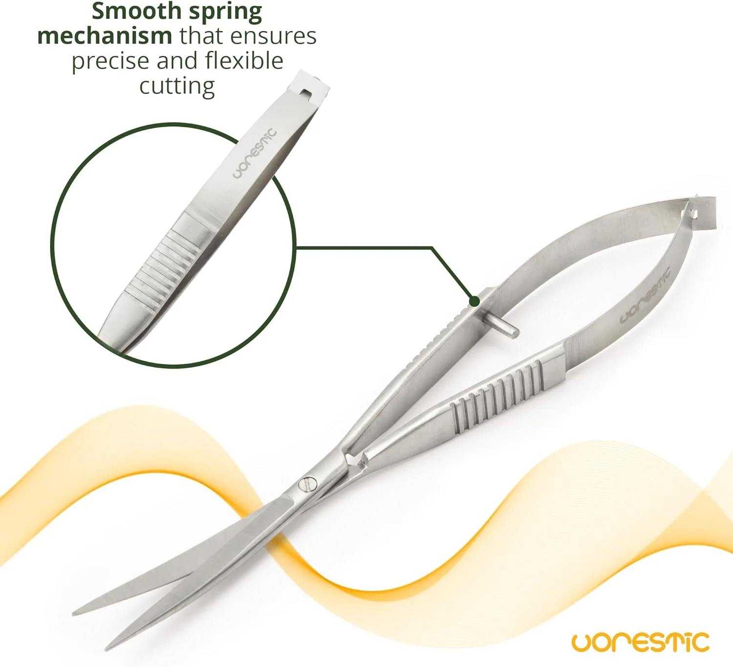 قیچی پر آکواریوم VORESTIC 16 سانتی متر، قیچی آکواریوم با مکانیزم فنری، قیچی فنری، آکواریوم، قیچی تراریوم، قیچی آکواریوم برای گیاهان آکواریومی