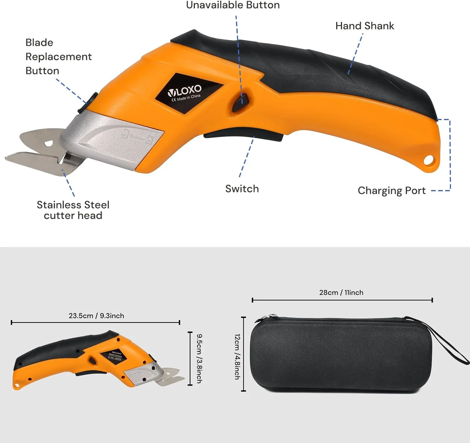قیچی برقی VLOXO زرد قیچی برقی VLOXO زرد