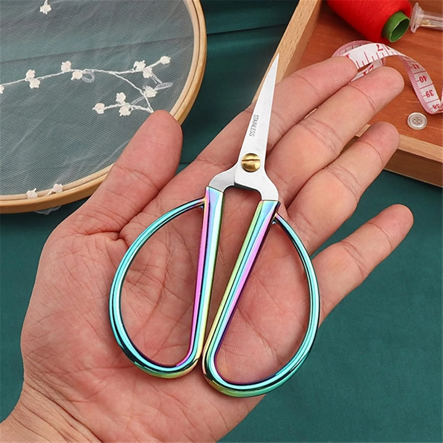 قیچی کاردستی VIZCO، قیچی نخ سوزن، قیچی خیاطی، نخ کوک صلیبی برای گلدوزی، ابزار پارچه دوزی قیچی کاردستی VIZCO، قیچی نخ سوزن، قیچی خیاطی، نخ کوک صلیبی برای گلدوزی، ابزار پارچه دوزی