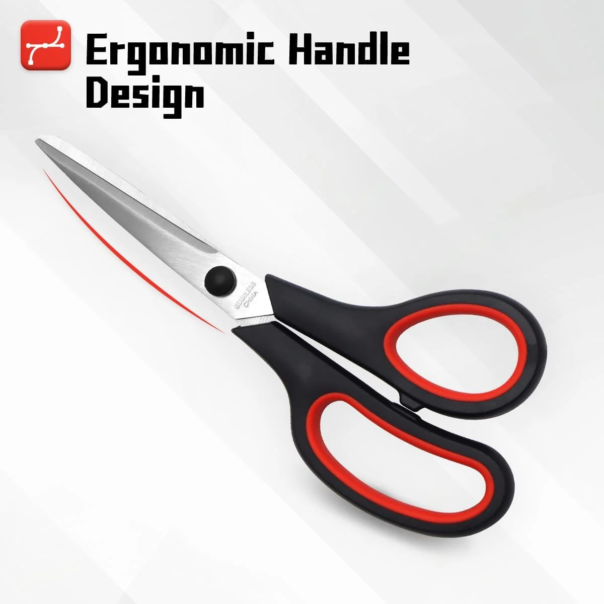 قیچی ویتولر 8.5 اینچی، 3 عدد قیچی چند منظوره سنگین برای پارچه، آشپزخانه، لوازم اداری مدرسه، لوازم جانبی میز قیچی ویتولر 8.5 اینچی، 3 عدد قیچی چند منظوره سنگین برای پارچه، آشپزخانه، لوازم اداری مدرسه، لوازم جانبی میز