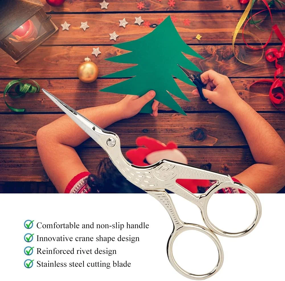 قیچی خیاطی طرح قدیمی، قیچی پرنده، قیچی گلدوزی، قیچی خیاطی استیل ضد زنگ طرح لک لک، قیچی خیاطی برای کارهای گلدوزی (طلایی) قیچی خیاطی طرح قدیمی، قیچی پرنده، قیچی گلدوزی، قیچی خیاطی استیل ضد زنگ طرح لک لک، قیچی خیاطی برای کارهای گلدوزی (طلایی)