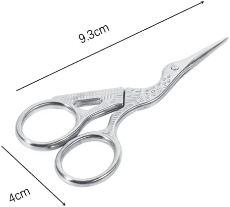 قیچی خیاطی طرح درنا استیل ضد زنگ یک عددی، ابزار گلدوزی و برش پارچه (نقره ای) قیچی خیاطی طرح درنا استیل ضد زنگ یک عددی، ابزار گلدوزی و برش پارچه (نقره ای)