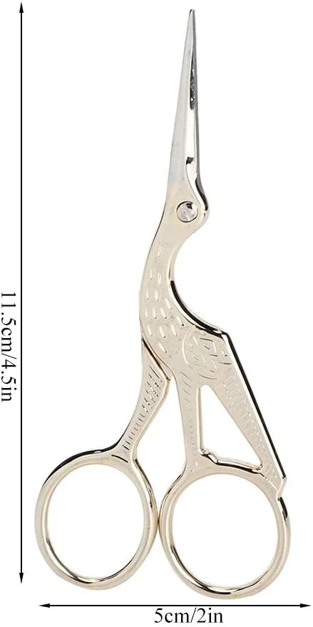 قیچی خیاطی طرح قدیمی، قیچی پرنده، قیچی گلدوزی، قیچی خیاطی استیل ضد زنگ طرح لک لک، قیچی خیاطی برای کارهای گلدوزی (طلایی) قیچی خیاطی طرح قدیمی، قیچی پرنده، قیچی گلدوزی، قیچی خیاطی استیل ضد زنگ طرح لک لک، قیچی خیاطی برای کارهای گلدوزی (طلایی)