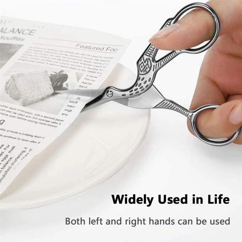 قیچی خیاطی طرح درنا استیل ضد زنگ یک عددی، ابزار گلدوزی و برش پارچه (نقره ای) قیچی خیاطی طرح درنا استیل ضد زنگ یک عددی، ابزار گلدوزی و برش پارچه (نقره ای)