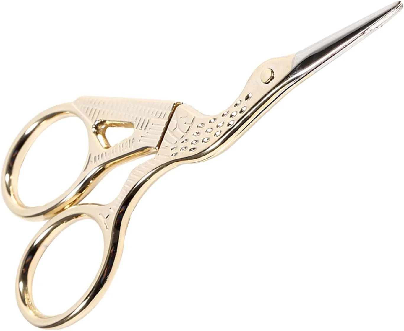 قیچی خیاطی و گلدوزی استیل ضد زنگ طرح درنا (طلایی) قیچی خیاطی و گلدوزی استیل ضد زنگ طرح درنا (طلایی)