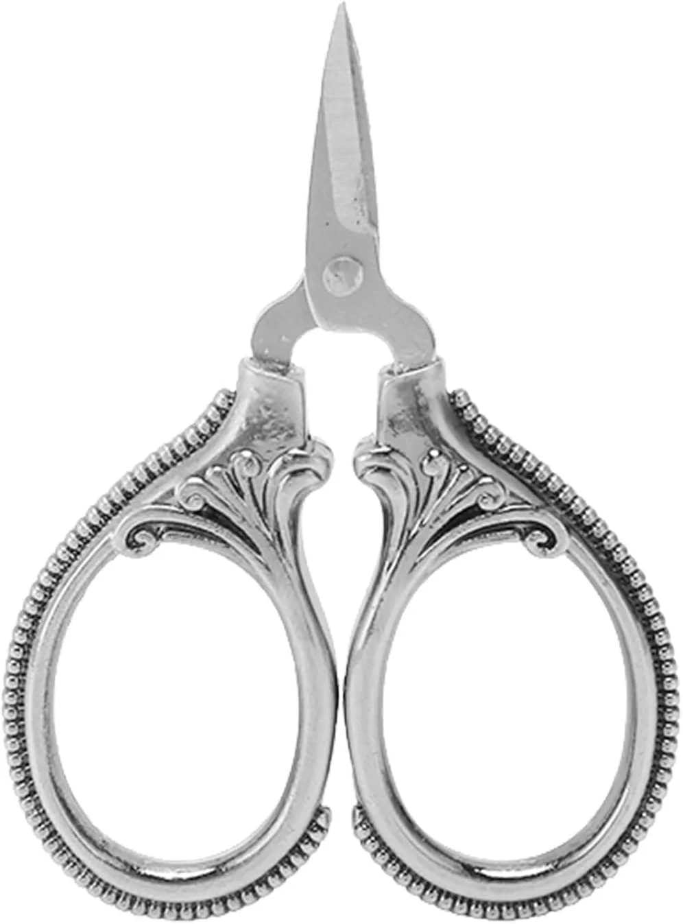 قیچی جیبی مینیاتوری طرح قدیمی، قیچی استیل ضد زنگ برای خیاطی و کارهای دستی، جمع و جور و سبک