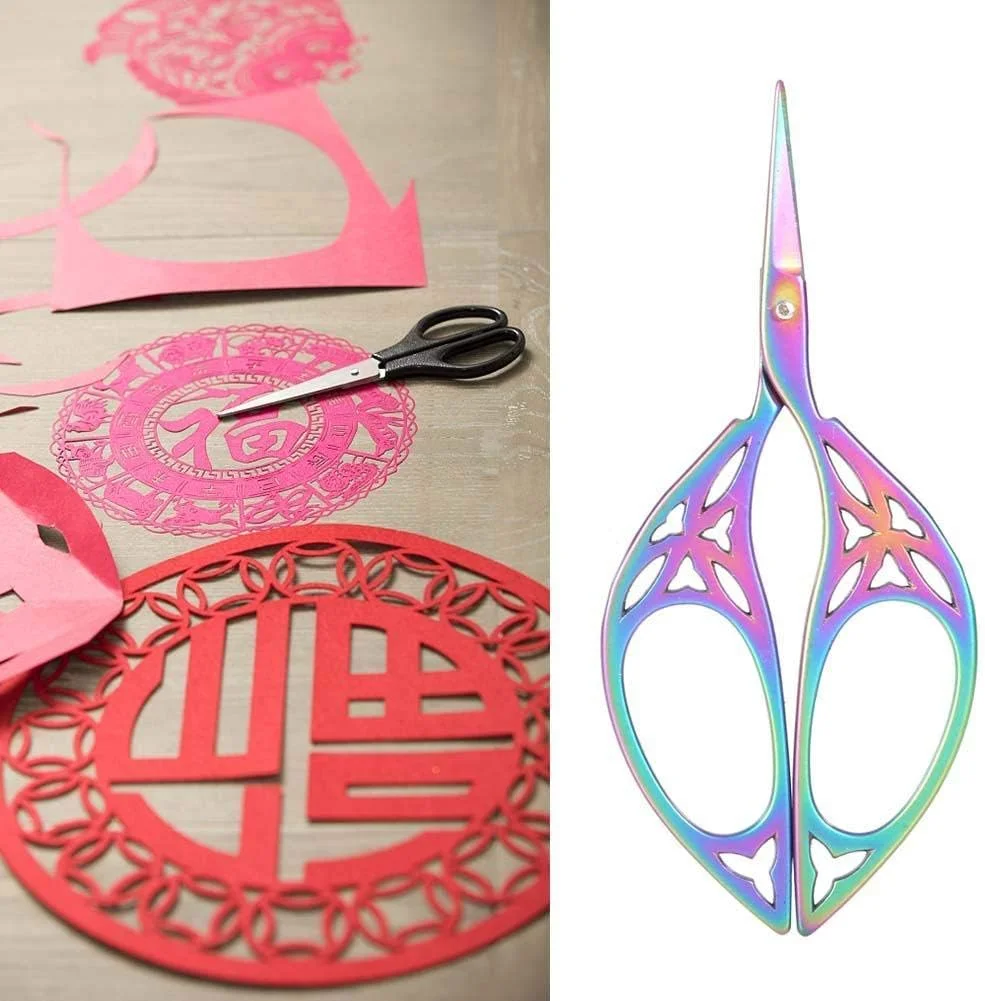 قیچی برگ طرح قدیمی، قیچی خیاطی طرح برگ نوک تیز استیل ضد زنگ، ابزار DIY صنایع دستی برای هنر گلدوزی قیچی برگ طرح قدیمی، قیچی خیاطی طرح برگ نوک تیز استیل ضد زنگ، ابزار DIY صنایع دستی برای هنر گلدوزی