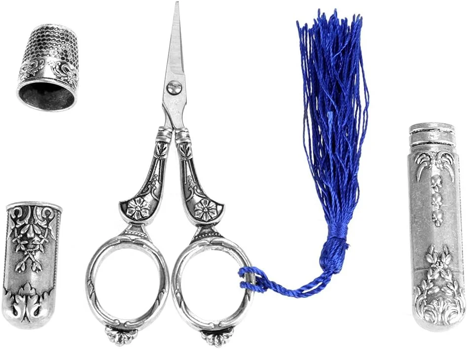 قیچی های قدیمی، قیچی خیاطی استیل ضد زنگ قدیمی، ابزار برش کاغذ، مجموعه ابزار کاردستی خیاطی DIY