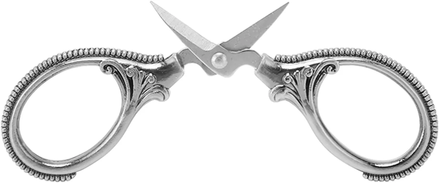 قیچی جیبی مینیاتوری طرح قدیمی، قیچی استیل ضد زنگ برای خیاطی و کارهای دستی، جمع و جور و سبک قیچی جیبی مینیاتوری طرح قدیمی، قیچی استیل ضد زنگ برای خیاطی و کارهای دستی، جمع و جور و سبک