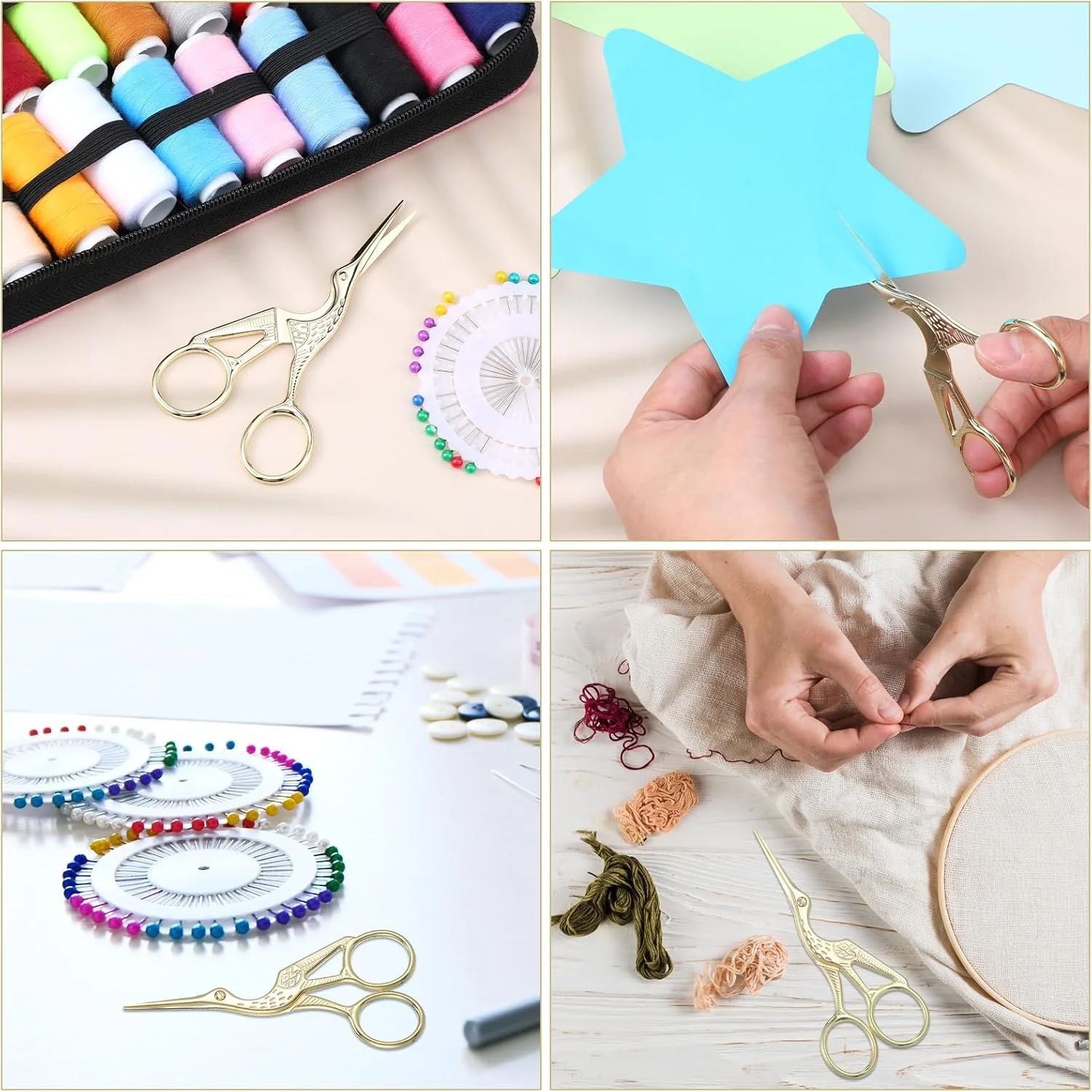 قیچی خیاطی طرح لک لک قدیمی، قیچی قلاب بافی استیل ضد زنگ، قیچی خیاطی با روکش برای گلدوزی، قیچی خیاطی حرفه ای طلایی برای برش نخ کوک صلیبی و صنایع دستی خیاطی قیچی خیاطی طرح لک لک قدیمی، قیچی قلاب بافی استیل ضد زنگ، قیچی خیاطی با روکش برای گلدوزی، قیچی خیاطی حرفه ای طلایی برای برش نخ کوک صلیبی و صنایع دستی خیاطی