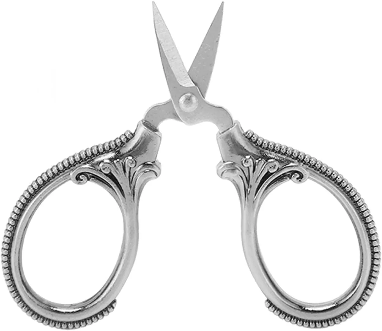 قیچی جیبی مینیاتوری طرح قدیمی، قیچی استیل ضد زنگ برای خیاطی و کارهای دستی، جمع و جور و سبک قیچی جیبی مینیاتوری طرح قدیمی، قیچی استیل ضد زنگ برای خیاطی و کارهای دستی، جمع و جور و سبک